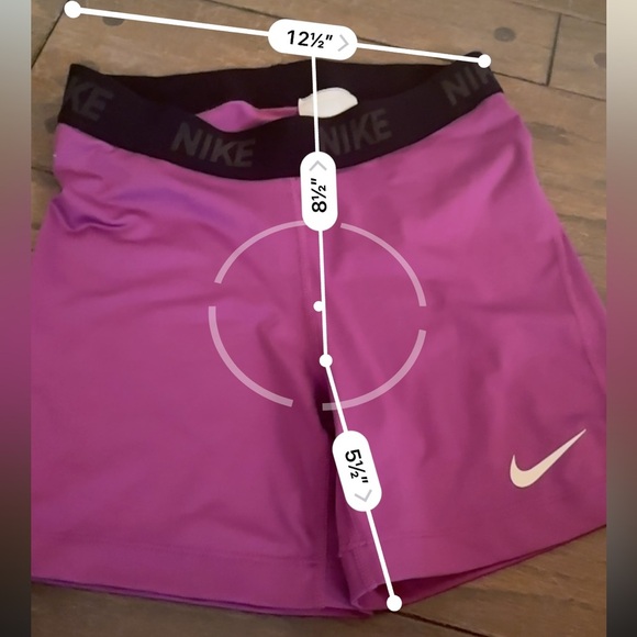 Nike Pro Compression Shorts Size Medium in Purple - Picture 3 of 4